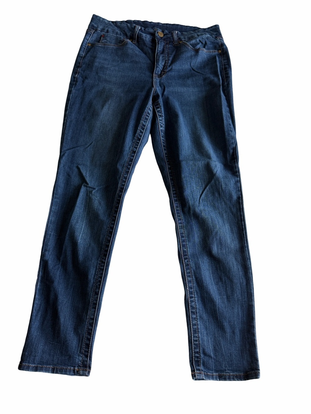 Seven 7 Dark Wash Straight Leg Jeans. Size 14.